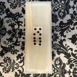 A vintage 28 piece set of domino’s appearing to be Onyx Crystalline