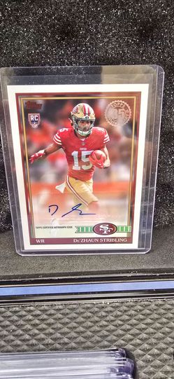 2026 Topps Flagship De'Zhaun Stribling Rookie Auto Insert #91FRA-DS 49ers