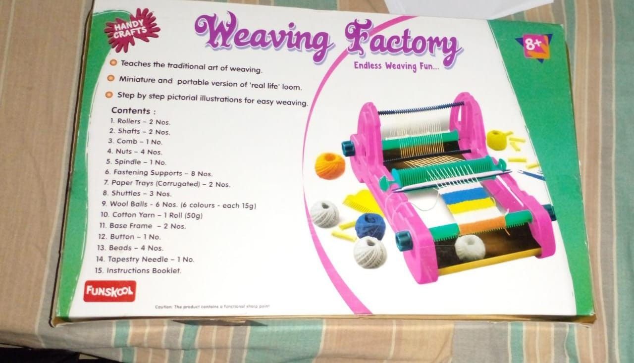 Weaving Factory | Weaving Loom | Weave Your own Fabric Toy| 8 Years + | Portable Weaving Machine