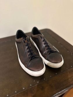 FRYE Black Leather Sneakers - Mens Size 10