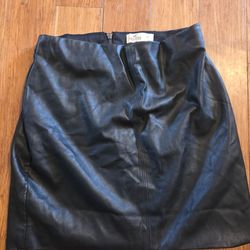 Vintage Hollister leather skirt