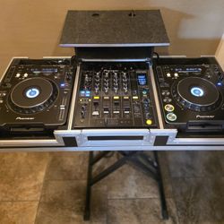 🔥Pioneer DJ Equipment PACKAGE DEAL🔥 (2 Pioneer 1000MK3's, DJM 800 Mixer, and DJ Equipment Box to Carry It All)

