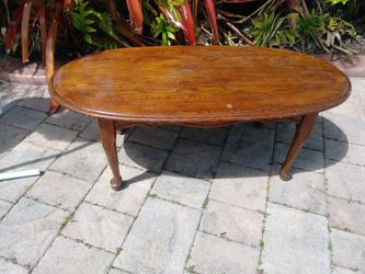 Solid wood antique coffee table