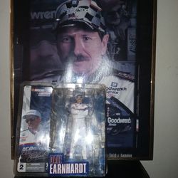 Dale Earnhardt Picture And Action Figure