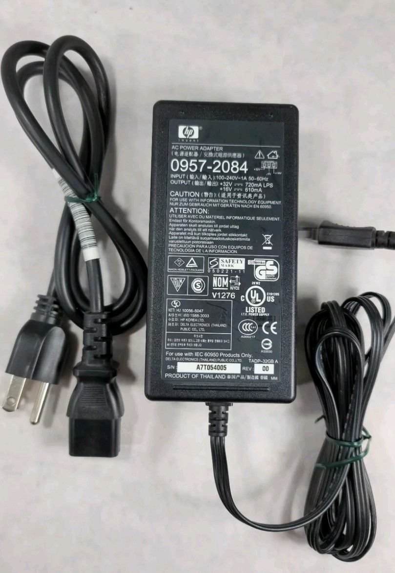 Genuine HP (0(contact info removed)) AC Adapter OEM Printer Power Supply DeskJet: 5000, 9000 Series