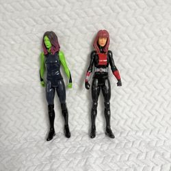 Marvel Guardians Of Galaxy Gamora And Black Widow Action Figure Bundle
