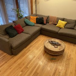 Crate & Barrel Sectional Couch Great Condition
