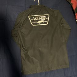Vans black button jacket