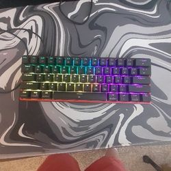 Pro Gaming Keyboard And Mouse With Professional Mousepad.