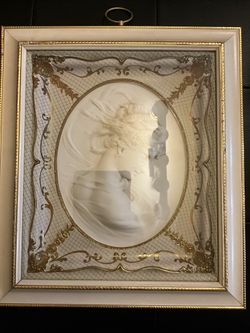 Vintage MCM Pair Turner Wall Accessory East Wind West Wind 3D Female Cameos