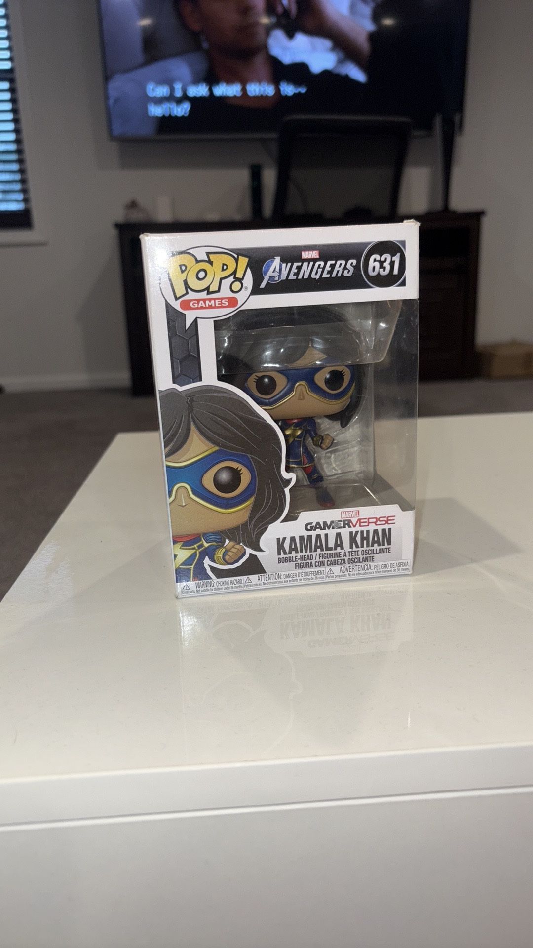 Pop Games Kamala Khan Figure with Blue and Yellow Accents