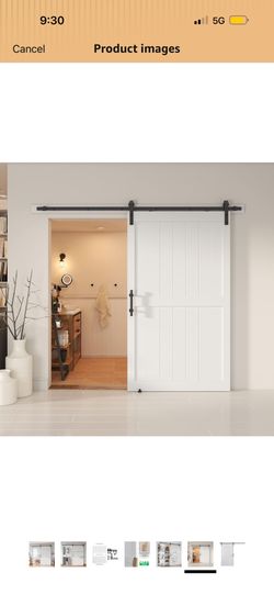 Barn Door With Hardware White