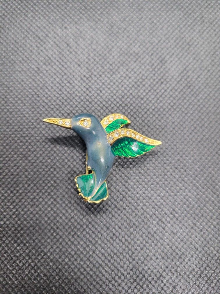 Hummingbird Brooch