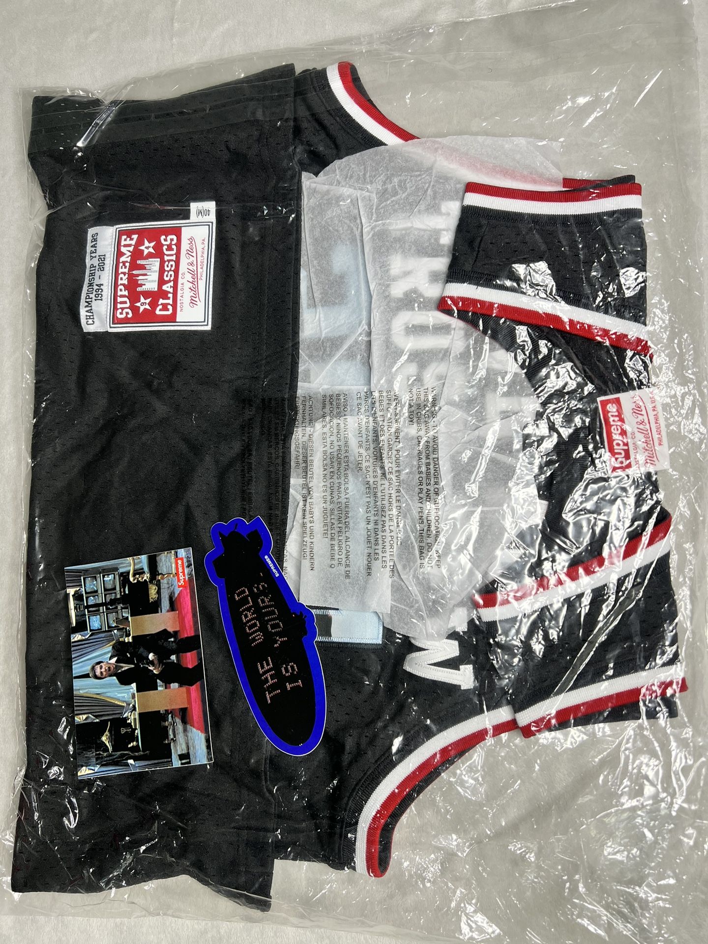 SUPREME/MITCHELL&NESS BASKETBALL JERSEY