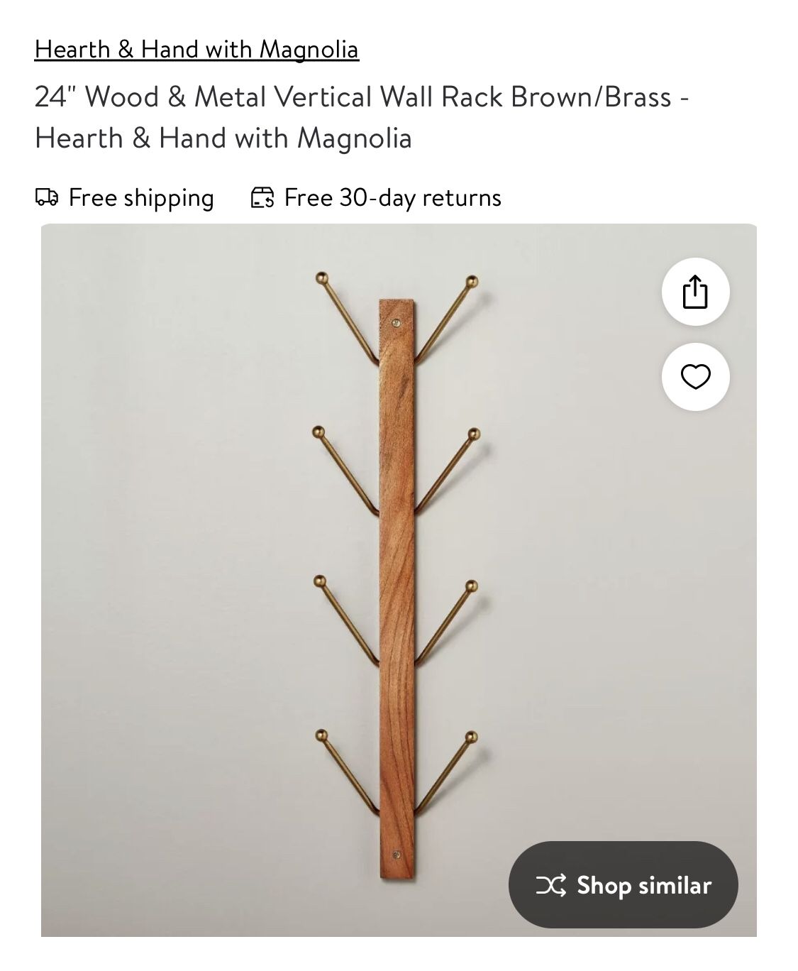 Hearth And Hand Magnolia Coat Hanger