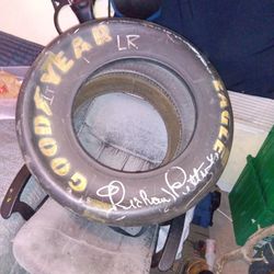 Richard Petty Signed Goodyear Tire 