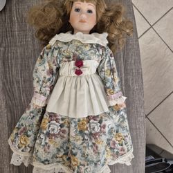 Collectible Vintage Porcelain Doll