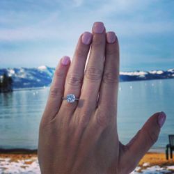 3ct  moissanite Engagement ring 