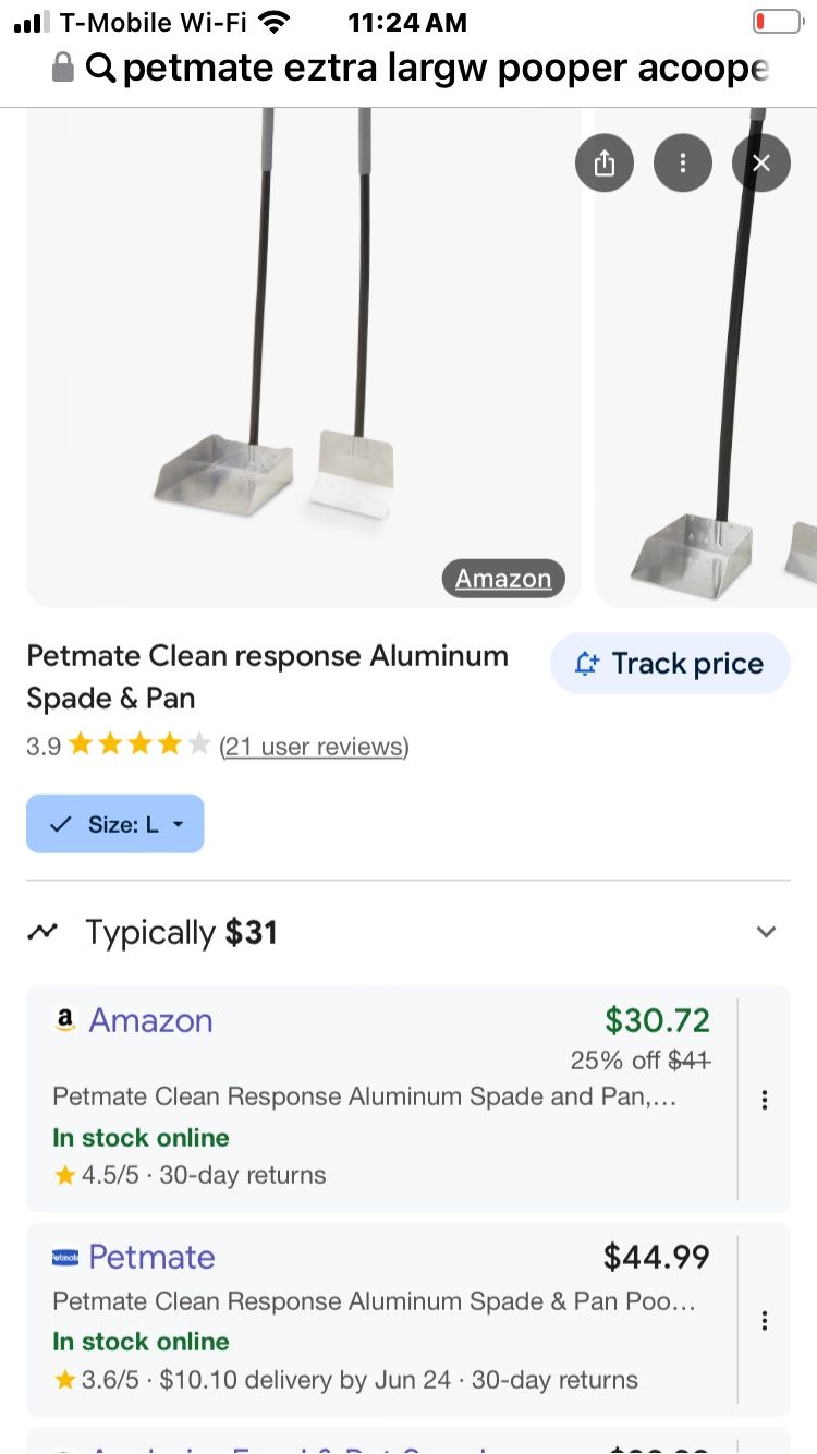 Large Poop Scoop / Pet Scooper 