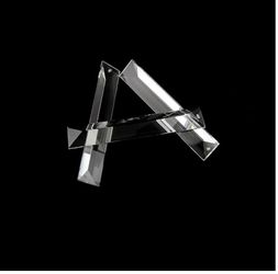 Triangle Crystal Clear Prism in 1 Hole Glass Chandeliers, Lighting Lamp Replacement Parts 22x180