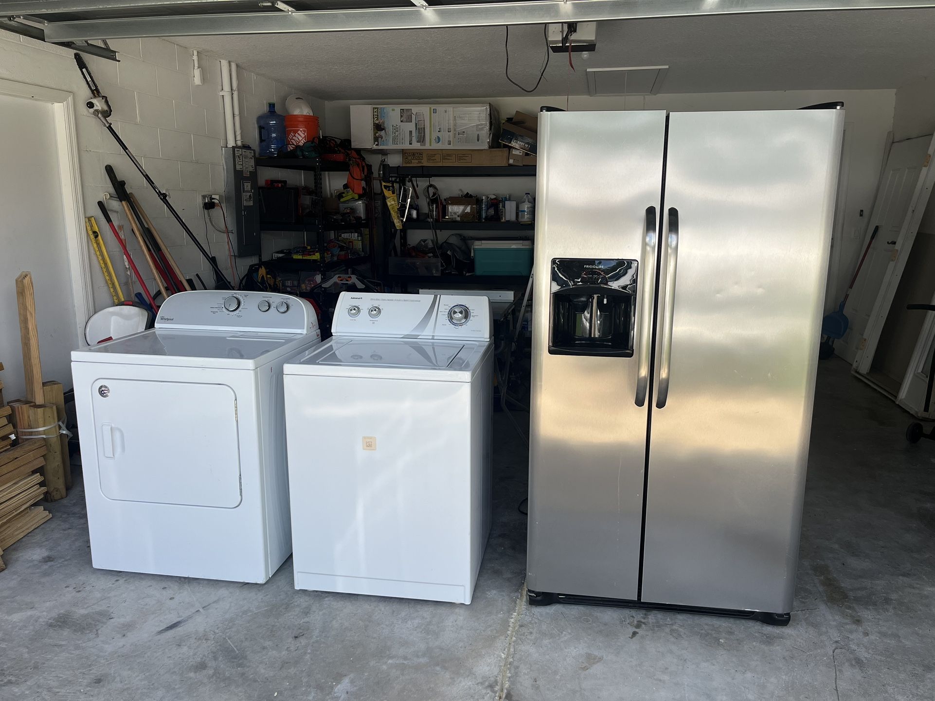 Washer And Dryer Plus Fridge