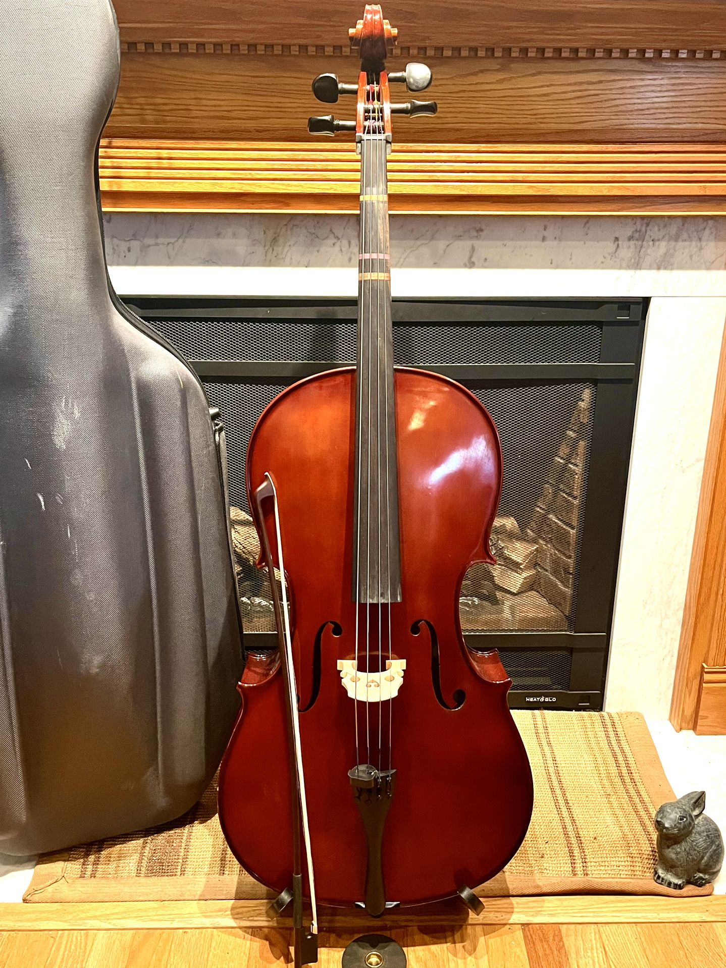 4/4 Scherl & Roth Cello Outfit, Excellent Condition, Case, Bow, & More