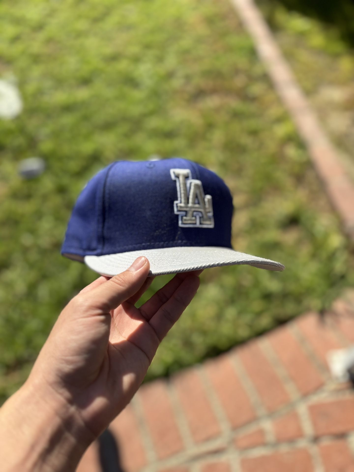 Blue/Silver Dodgers Fitted Hat