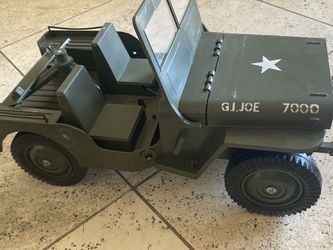 Vintage 1960s GI Joe Five Star Army toy Jeep for 12 inch action figures dolls w/trailer g.i. Joes toys