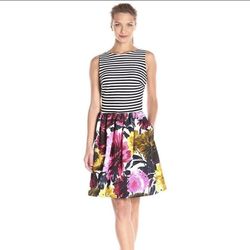 Brand New Woman’s Just Taylor brand Floral Dress Up Foe Sale 