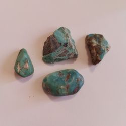 $9 4 Pieces Raw Turquoise $9
