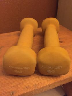 3 pound dumbbells/reebok