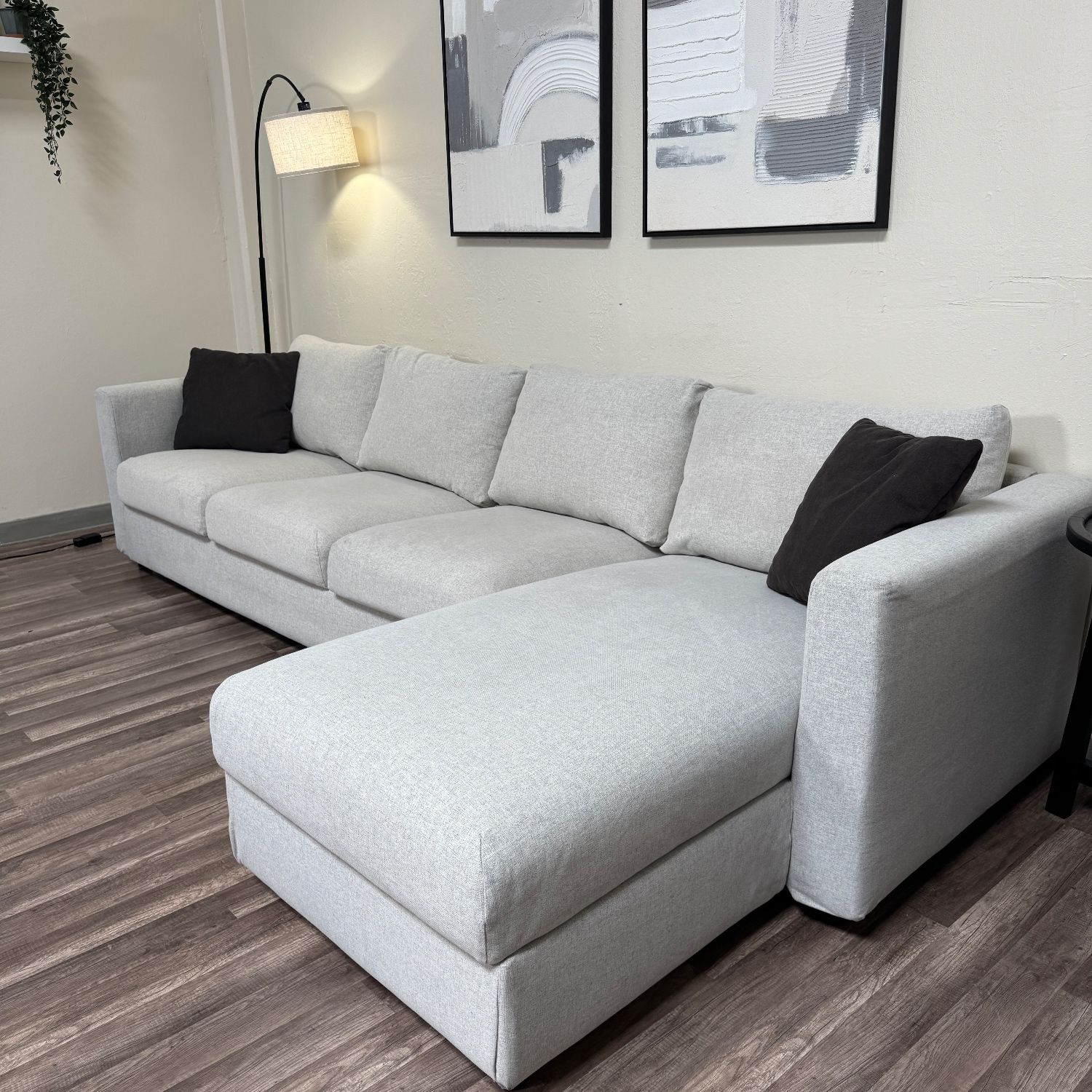 FREE DELIVERY Light Gray Ikea Sectional Couch