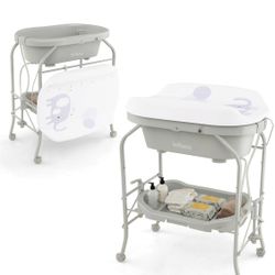 2 in 1 Baby Changing Table with Bathtub