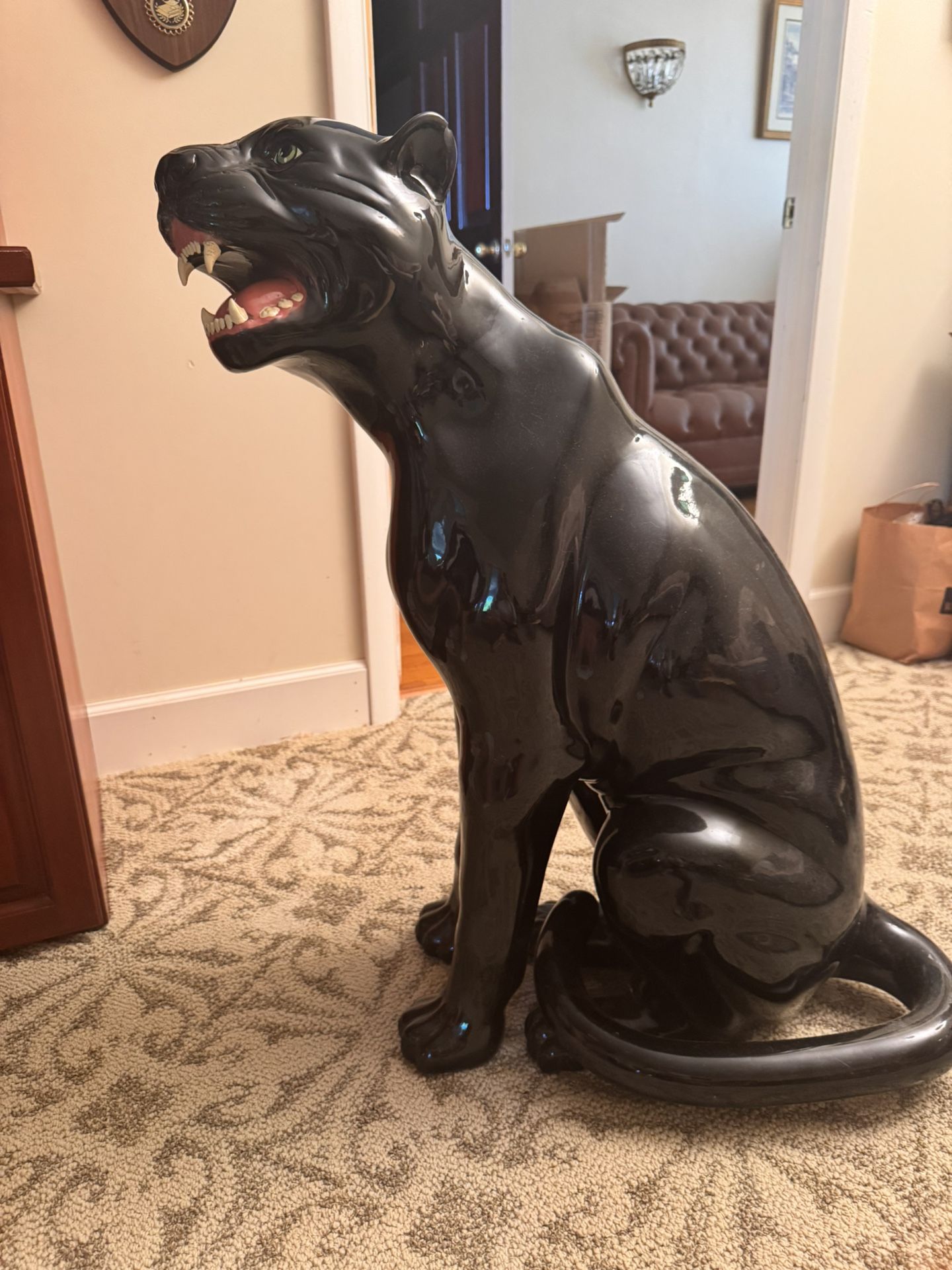 Black Ceramic Panther