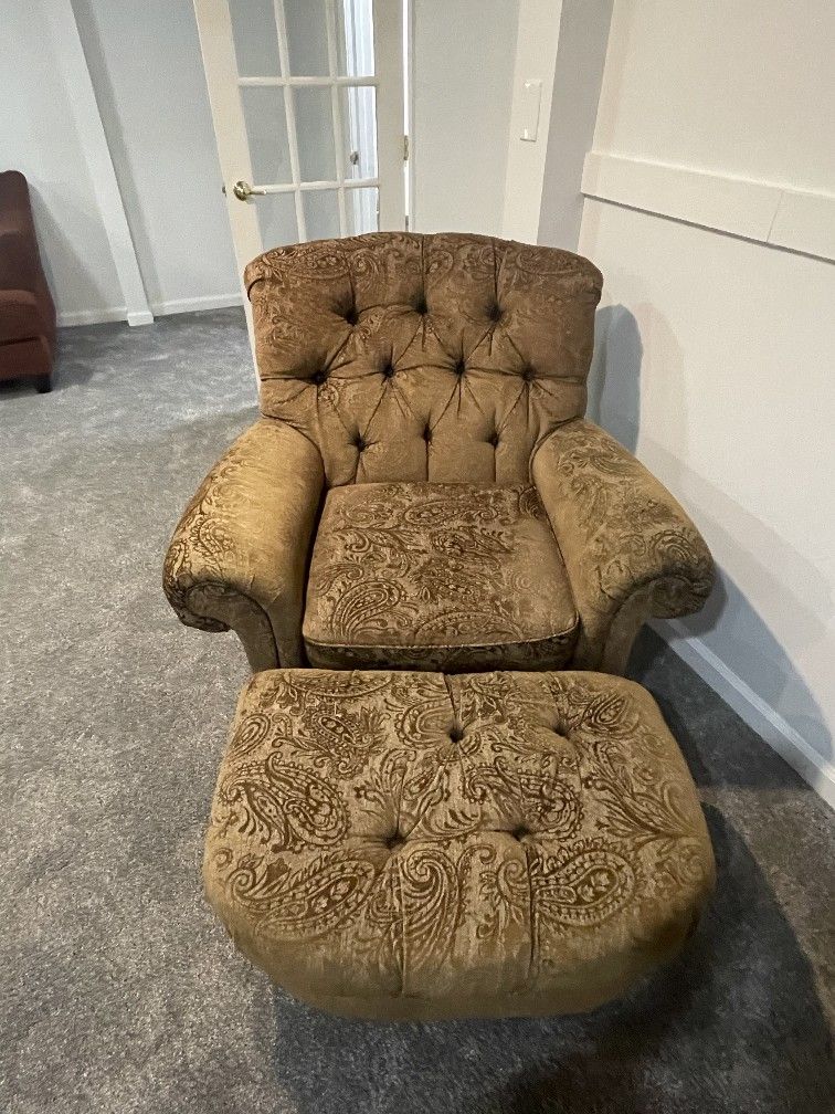 Nice Chair and Foot Stool