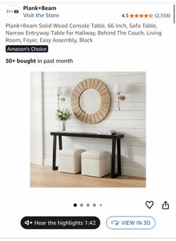 Black Console table