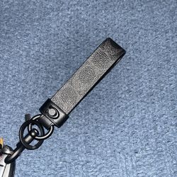 Black coach key chain 