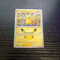 Pokemon Pikachu 30th Celebration 040/128 18/30