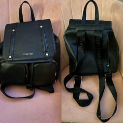 Calvin Klein Leather Backpack 