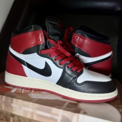 JORDAN 1 RETRO HIGH OG  7y WHITE/BLACK-VARSITY RED-SAL