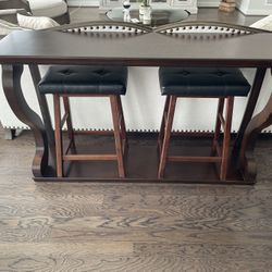 Sofa Table & Stools