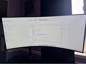 asus rog swift pg39wcdm 39" ultrawide curved gaming oled monitor 240hz comes with a monitor arm and original stand.