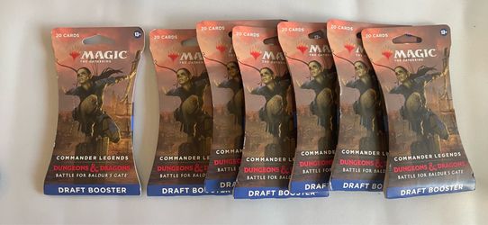 Magic: The Gathering Commander Legends: Battle for Baldur’s Gate Draft Booster Lot (7 Sealed Packs)