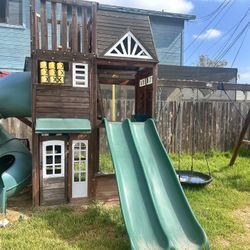 Outdoor Wooden Playhouse