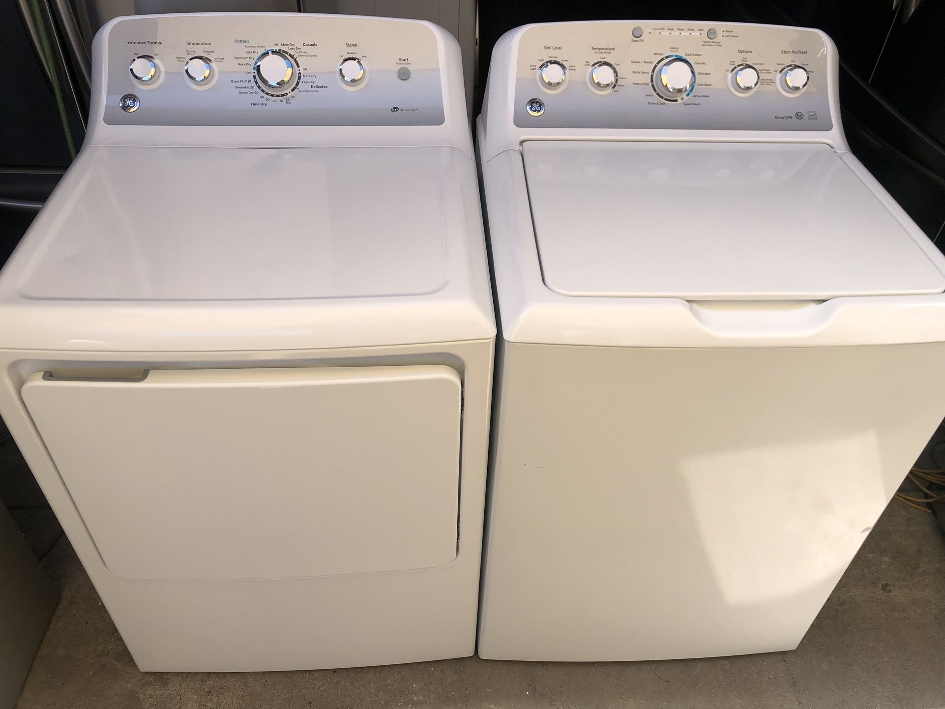 GE Washer and Gas Dryer Set