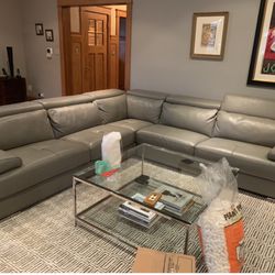 Leather Corner Couch 