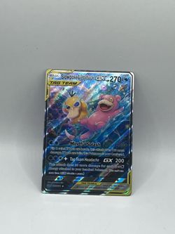 Non TCG Pokemon Slowpoke & Psyduck Gx Fan Art Card