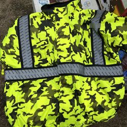 HIVIS WINTER CAMOUFLAGE JACKET SIZE L