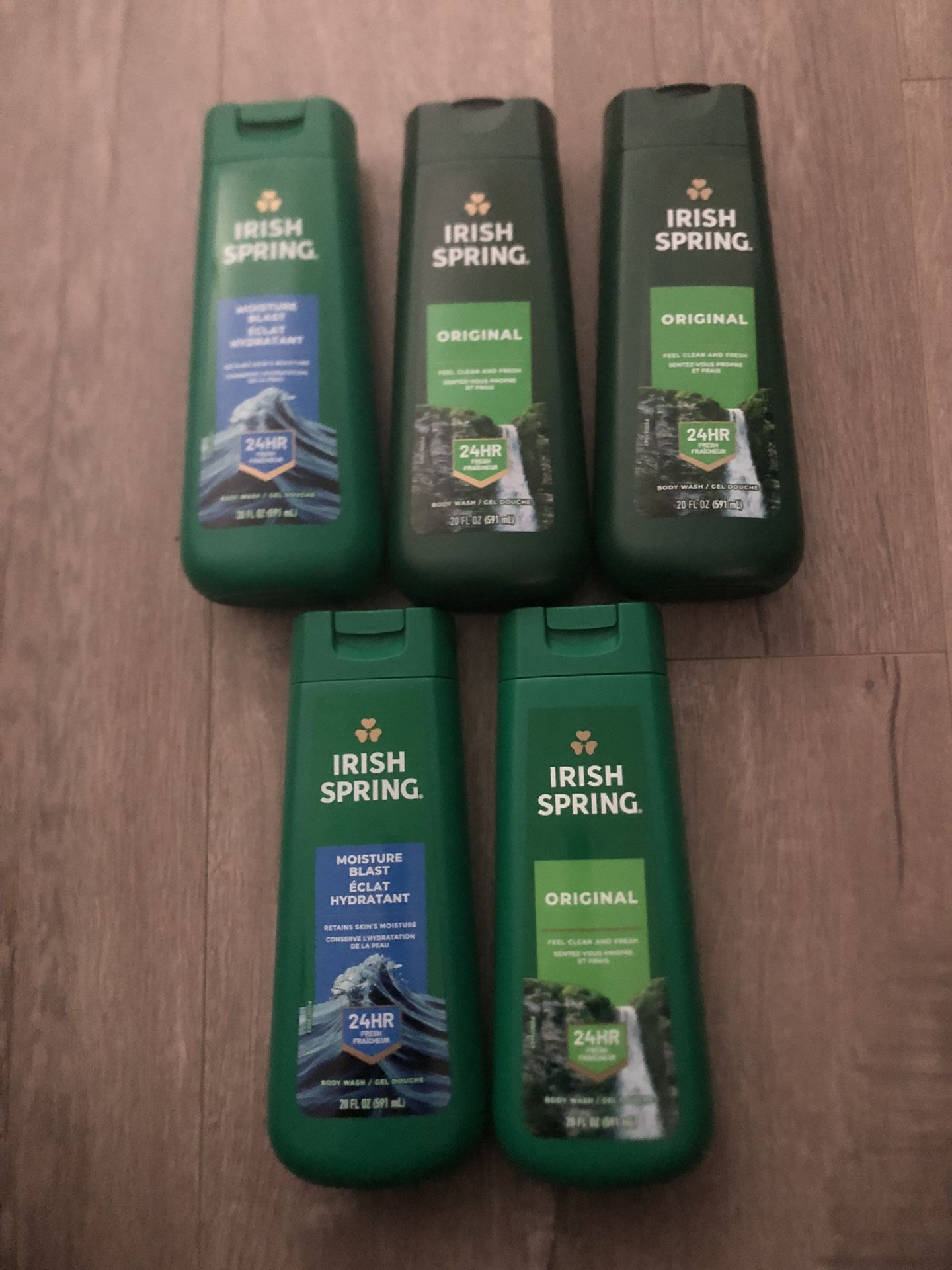 5 Irish Spring Body Wash