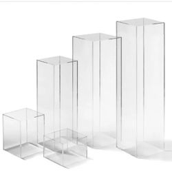 Acrylic Cake Pedestal Set